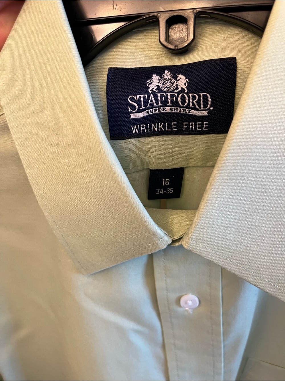 Stafford Light Green Men’s Dress Shirt – Wrinkle Free